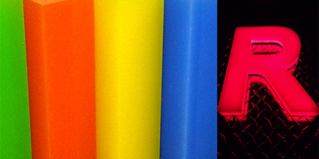 PMMA blokker_LED-lys PMMA blokker_LED-lys